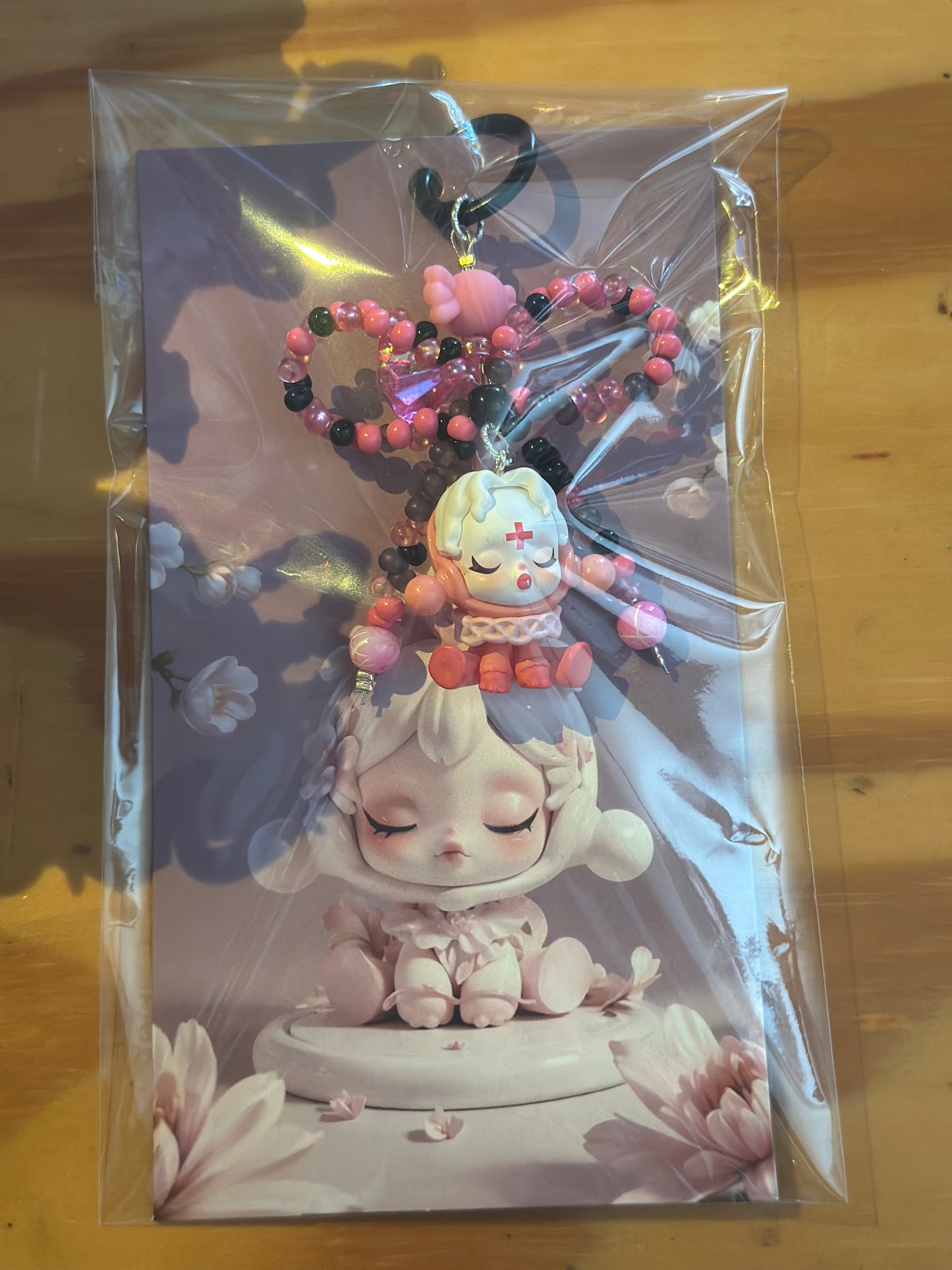 Skull Panda Keyring/phone or bag charm