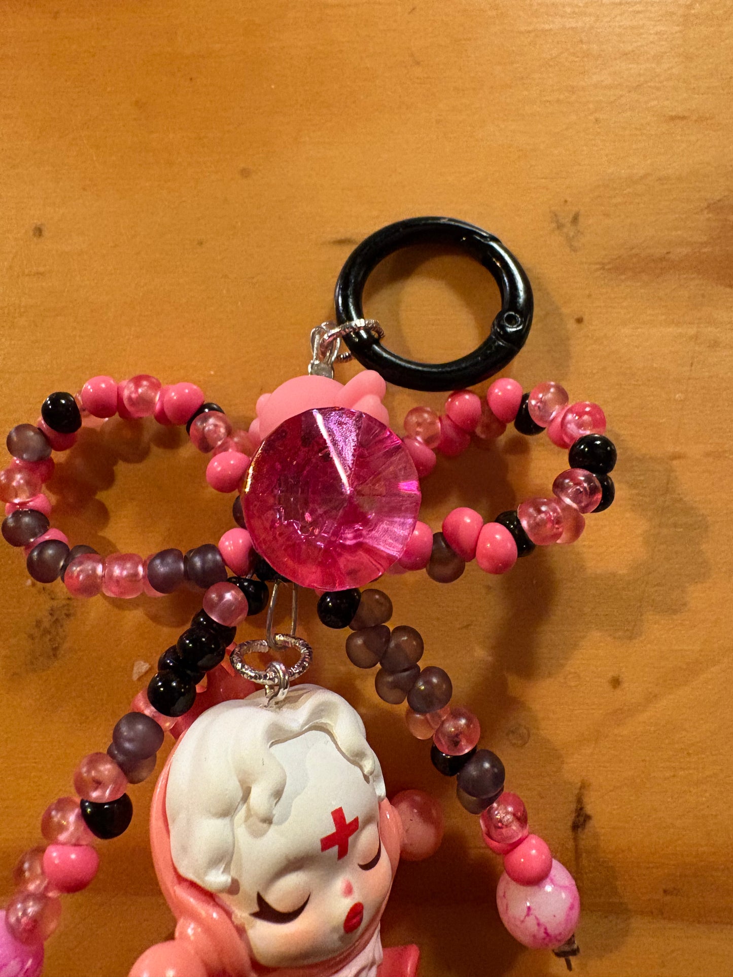 Skull Panda Keyring/phone or bag charm